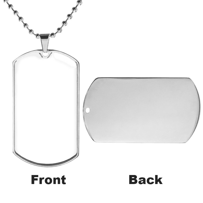Custom Engravable Photo Dog Tag - Guardian Angel Collection