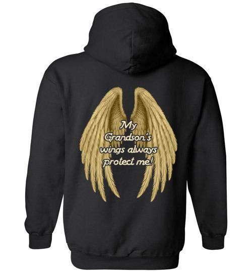 My Grandson's Wings Always Protect Me Hoodie - Guardian Angel Collection