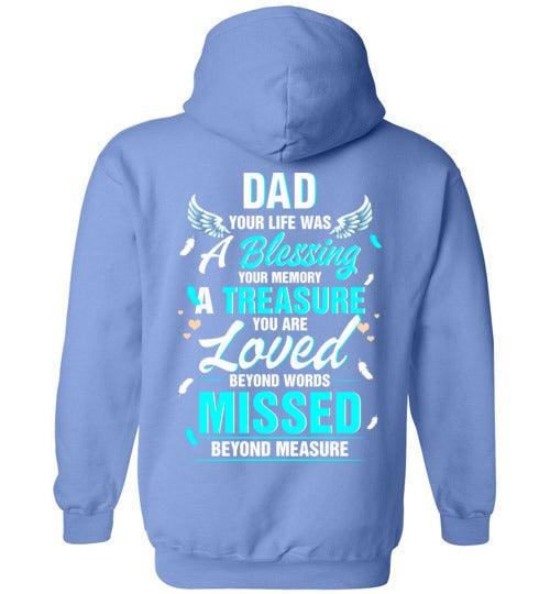 Dad - Your Life Was A Blessing Hoodie - Guardian Angel Collection