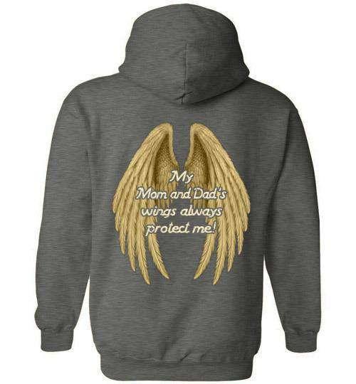 My Mom and Dad's Wings Always Protect Me Hoodie - Guardian Angel Collection