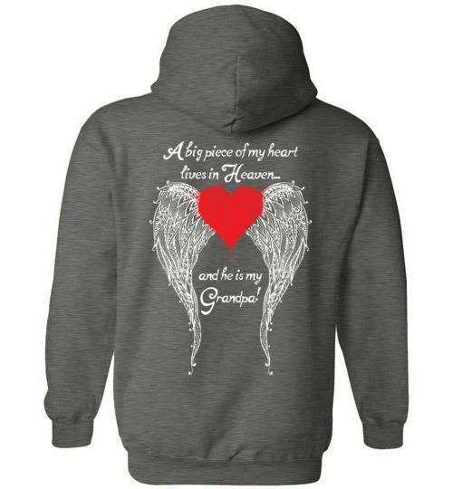 Grandpa - A Big Piece of my Heart Hoodie - Guardian Angel Collection