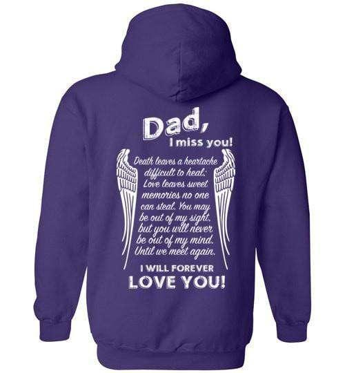 Dad I Miss You Hoodie - Guardian Angel Collection