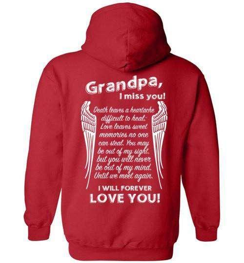 Grandpa I Miss You Hoodie - Guardian Angel Collection