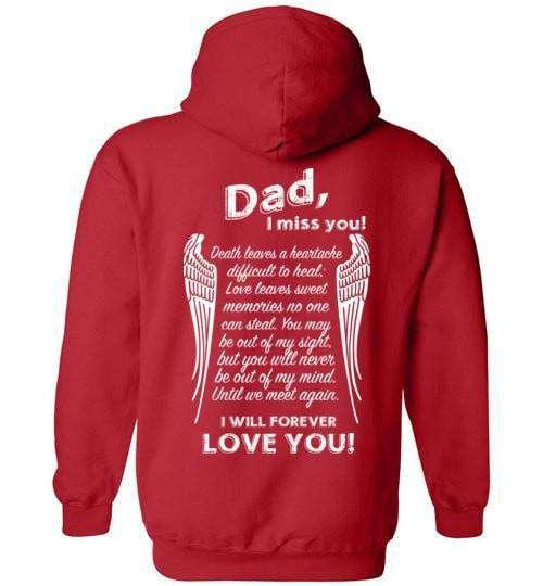 Dad I Miss You Hoodie - Guardian Angel Collection