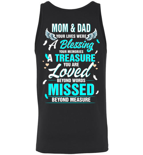 Mom &amp; Dad - Your Life Was A Blessing Tank