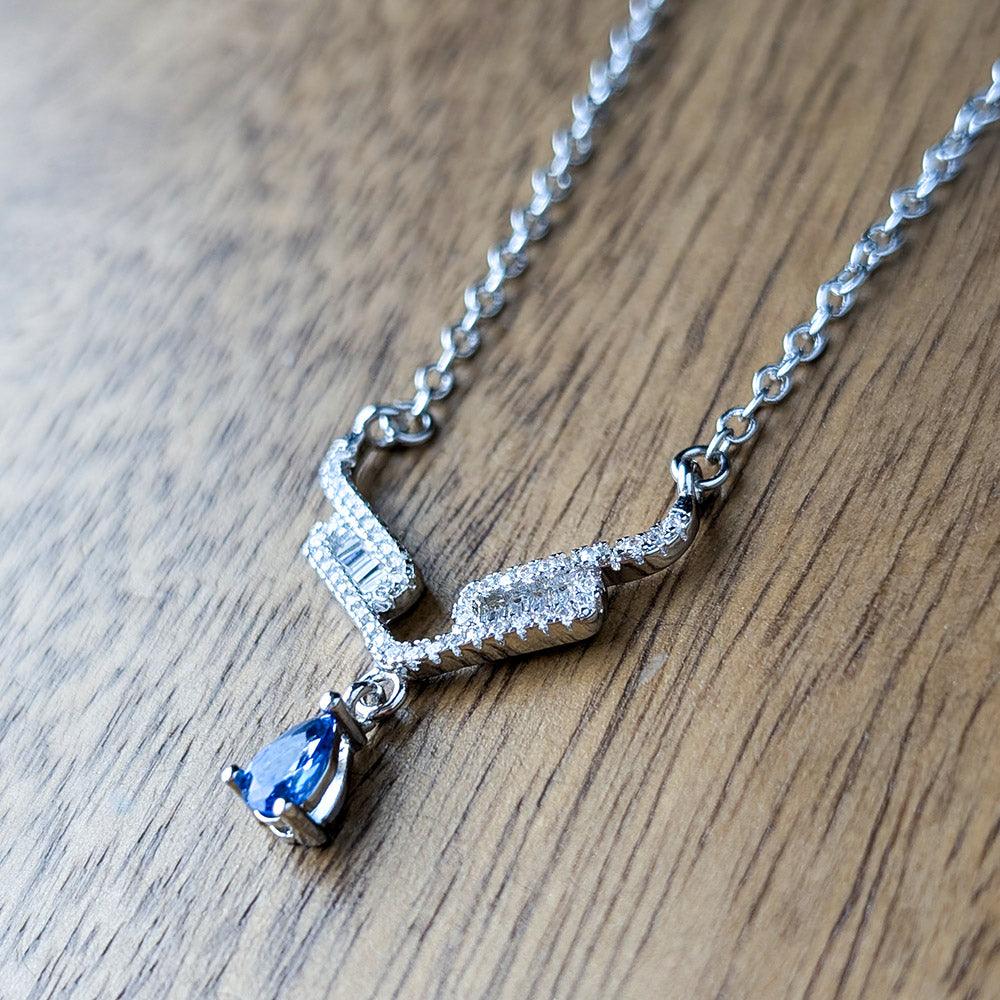 Crystallized Angel Wings With A Drop Crystal - Guardian Angel Collection