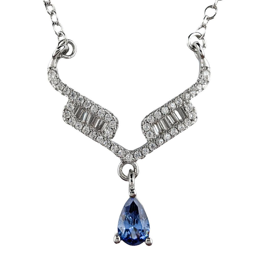 Crystallized Angel Wings With A Drop Crystal - Guardian Angel Collection