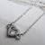 Crystallized Heart With Wings Necklace - Guardian Angel Collection