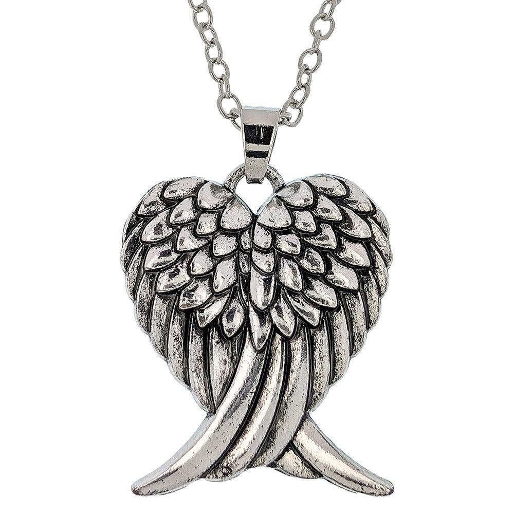 A Piece of my Heart Lives in Heaven Necklace - Guardian Angel Collection