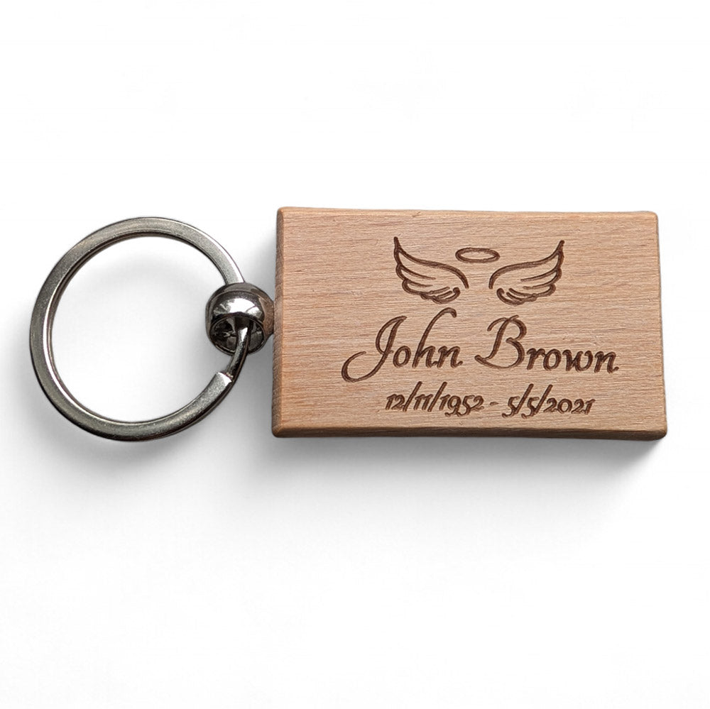 Angel Wings Keychain - Customizable - Guardian Angel Collection