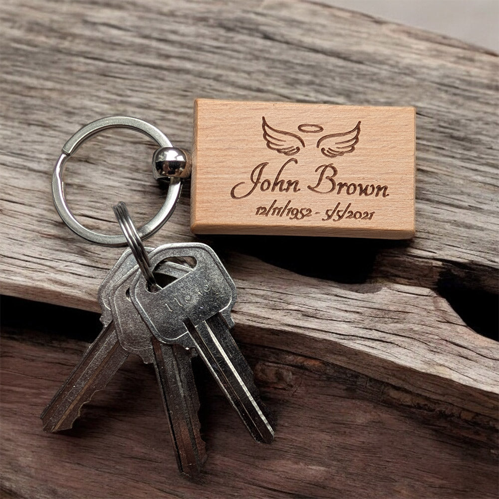 Angel Wings Keychain - Customizable