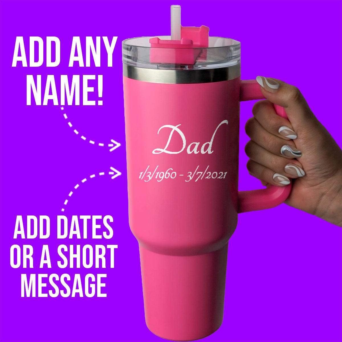 Personalized 40 Ounce Laser Etched Tumbler Guardian Angel Collection