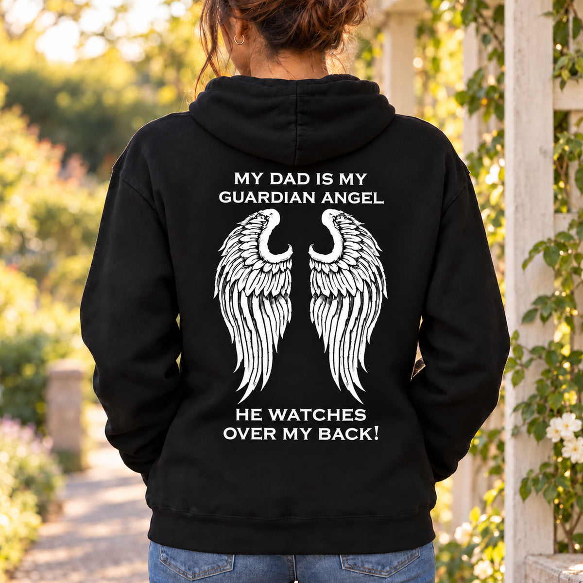 My Dad Is My Guardian Angel Hoodie