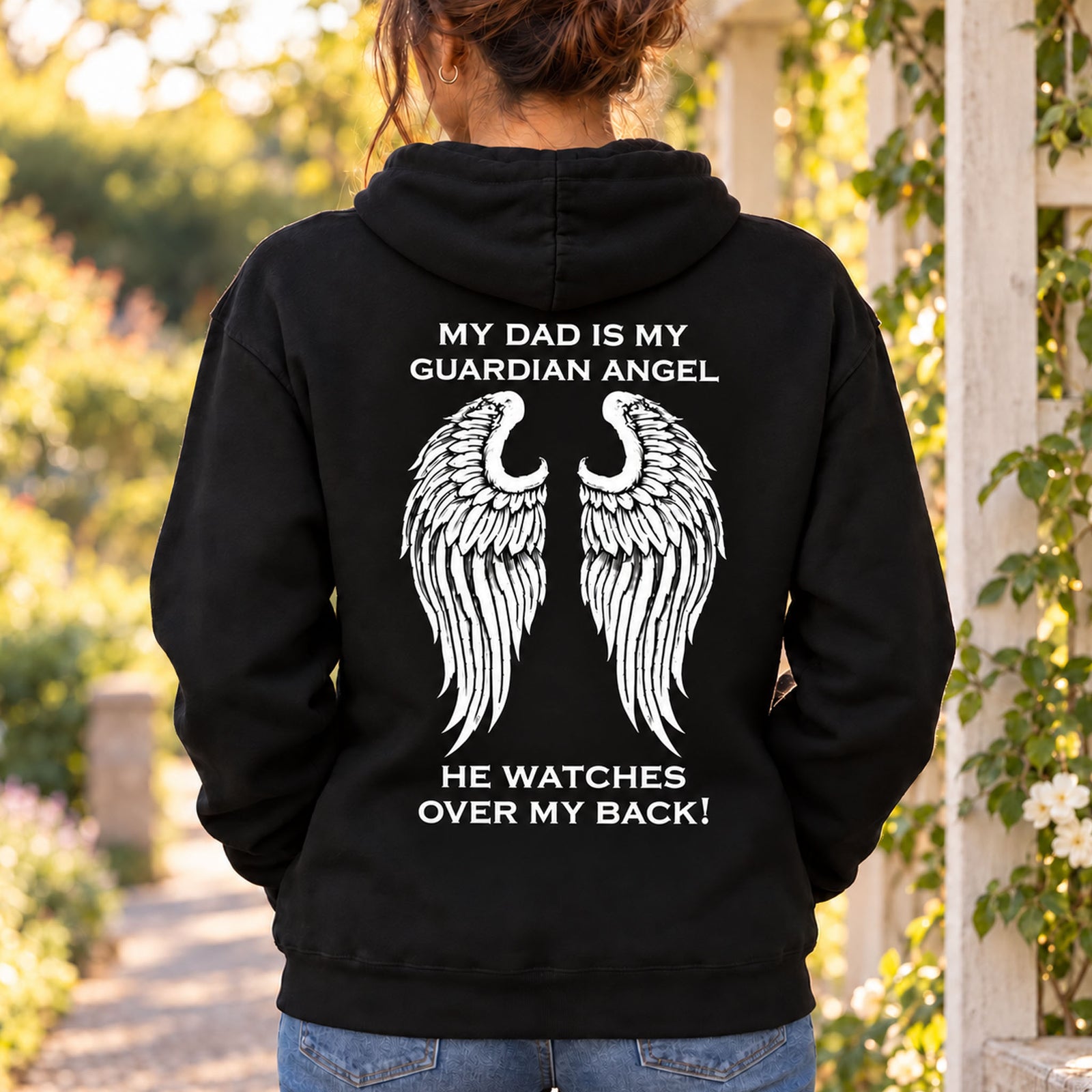 My Dad Is My Guardian Angel Hoodie