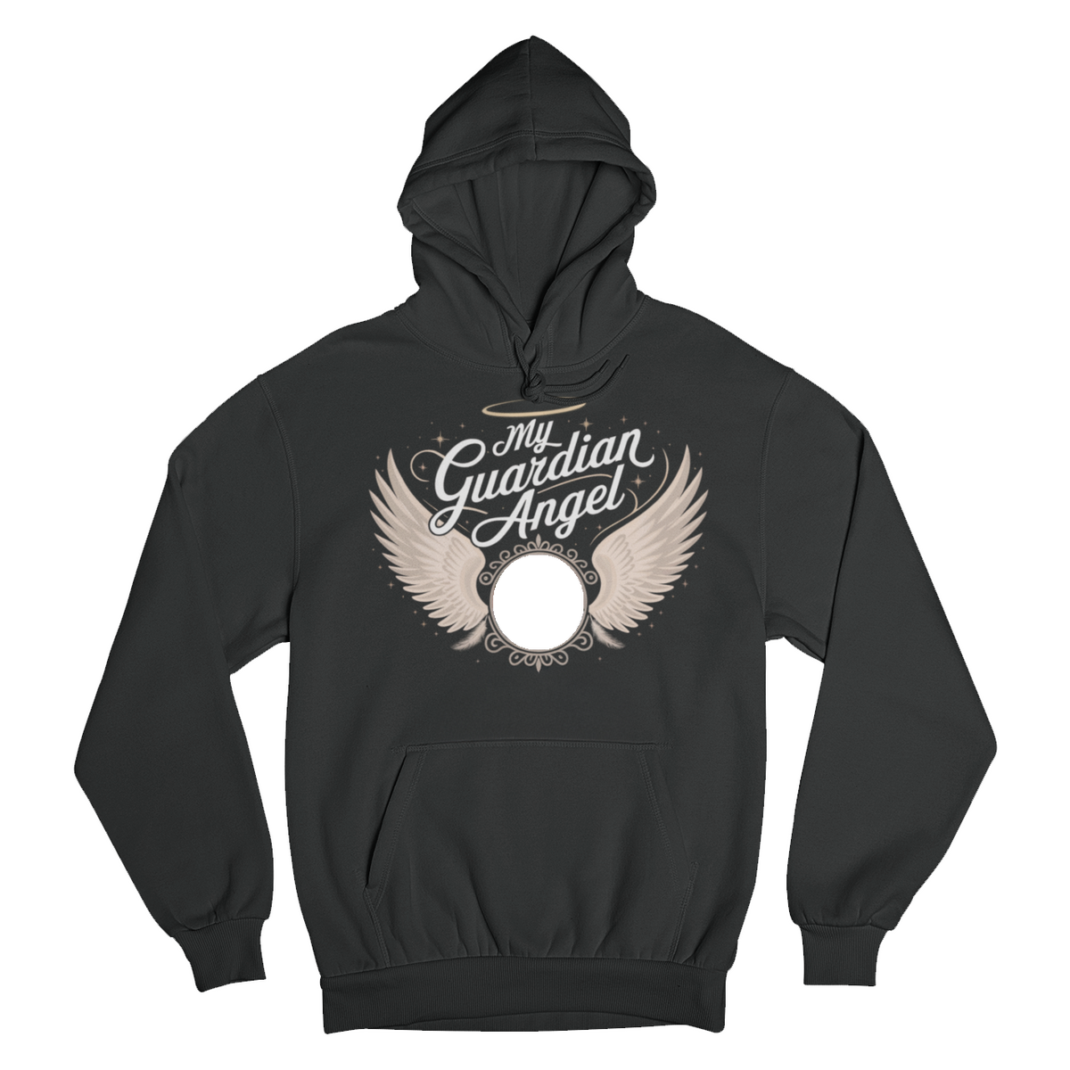 My Guardian Angel Personalized Memorial Hoodie – Custom Photo, Name & Dates