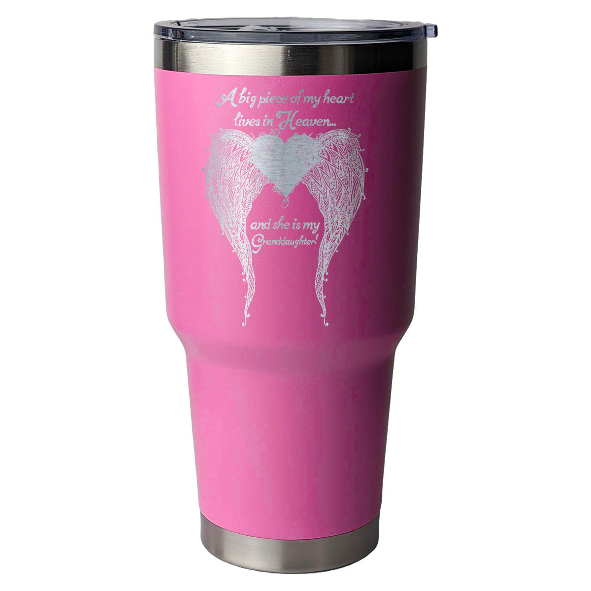 Granddaughter - A Big Piece of my Heart 30 Ounce Laser Etched Tumbler
