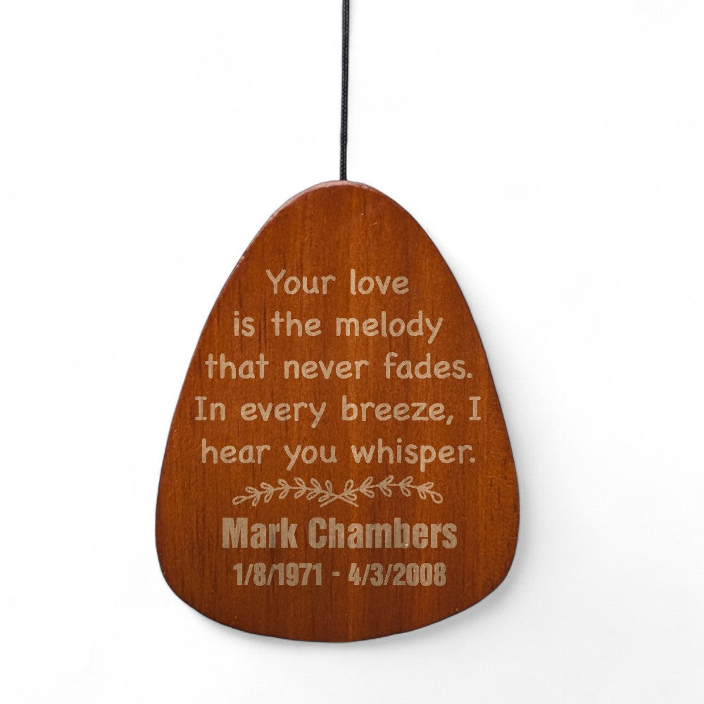 Your Love Memorial Wind Chime - Personalized