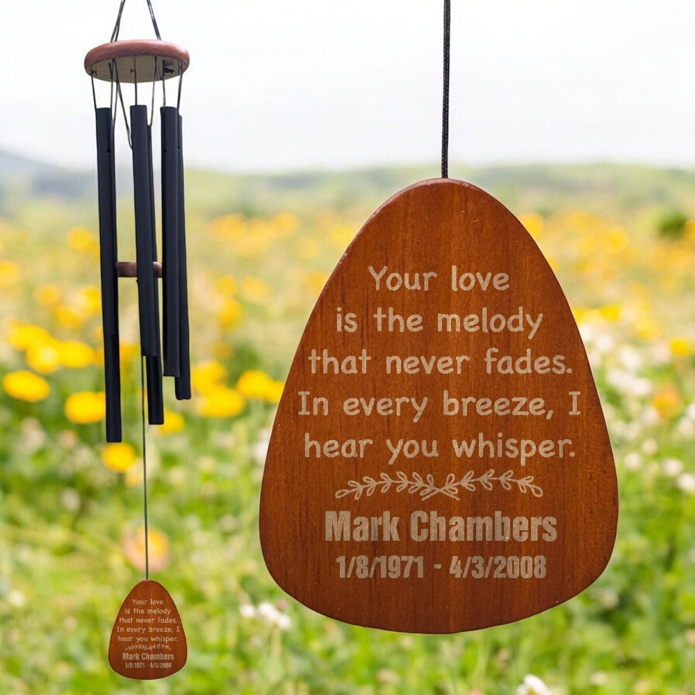 Your Love Memorial Wind Chime - Personalized