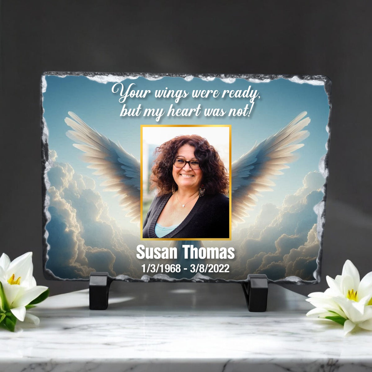 Your Wings Were Ready Memorial Plaque