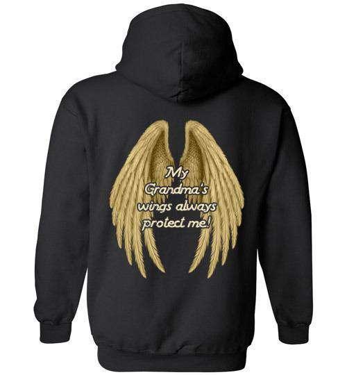 My Grandma's Wings Always Protect Me Hoodie - Guardian Angel Collection