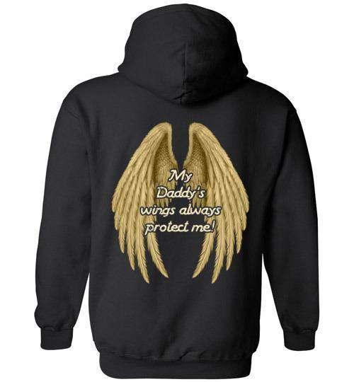 My Daddy's Wings Always Protect Me Hoodie - Guardian Angel Collection