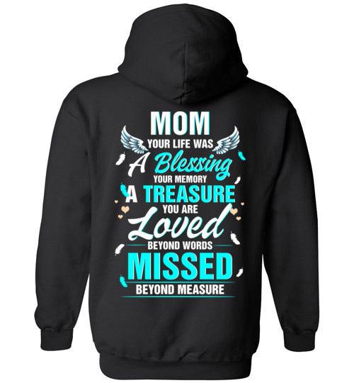 Mom - Your Life Was A Blessing Hoodie - Guardian Angel Collection