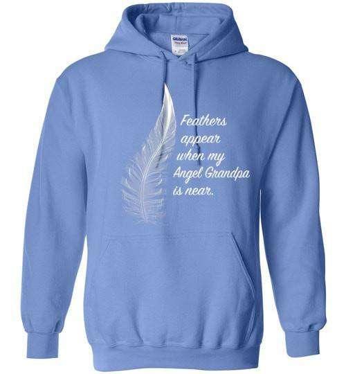 Feathers Appear When My Angel Grandpa Is Near Hoodie - Guardian Angel Collection
