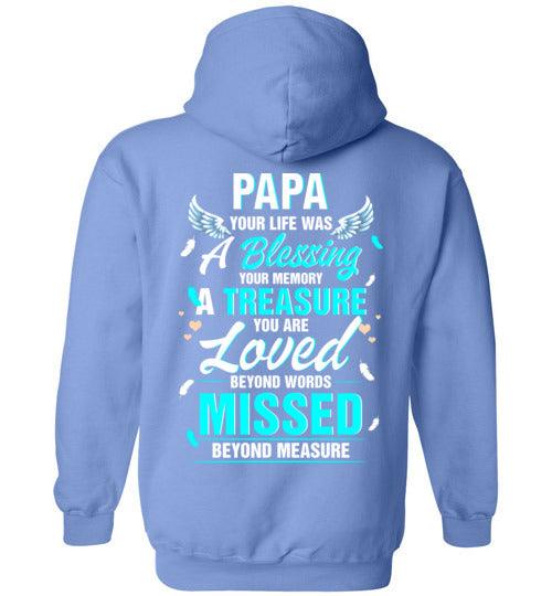 Papa - Your Life Was A Blessing Hoodie - Guardian Angel Collection