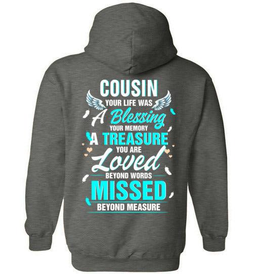 Cousin - Your Life Was A Blessing Hoodie - Guardian Angel Collection