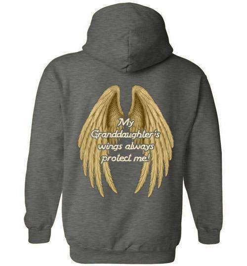 My Granddaughter's Wings Always Protect Me Hoodie - Guardian Angel Collection