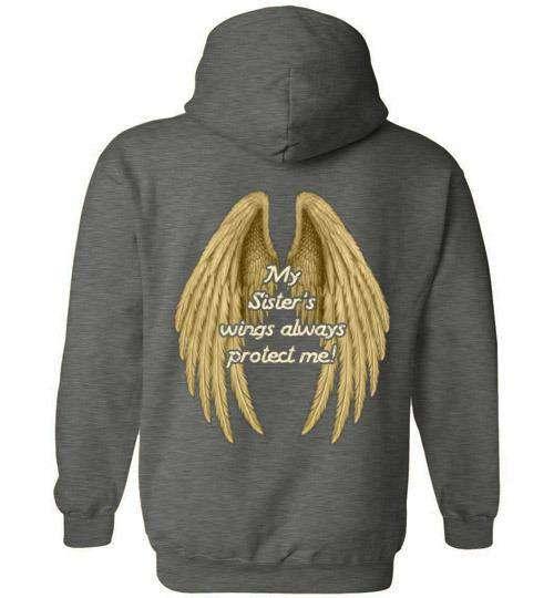 My Sister's Wings Always Protect Me Hoodie - Guardian Angel Collection
