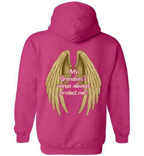 My Grandson's Wings Always Protect Me Hoodie - Guardian Angel Collection