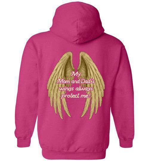 My Mom and Dad's Wings Always Protect Me Hoodie - Guardian Angel Collection