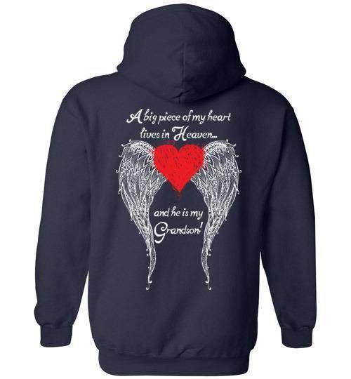 Grandson - A Big Piece of my Heart Hoodie - Guardian Angel Collection