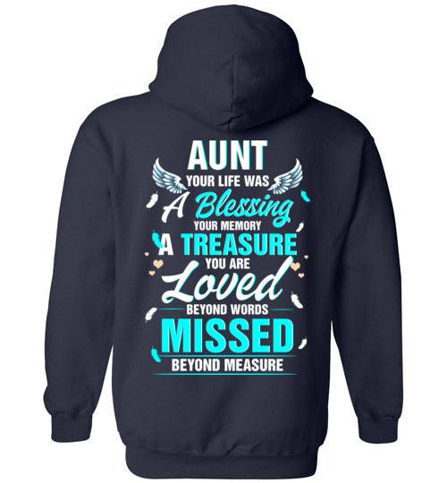 Aunt - Your Life Was A Blessing Hoodie - Guardian Angel Collection