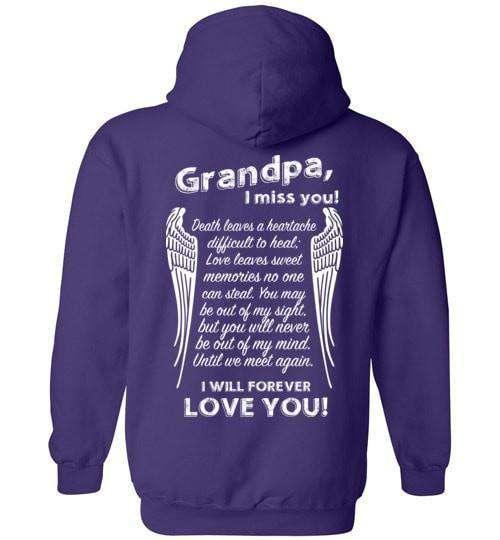 Grandpa I Miss You Hoodie - Guardian Angel Collection