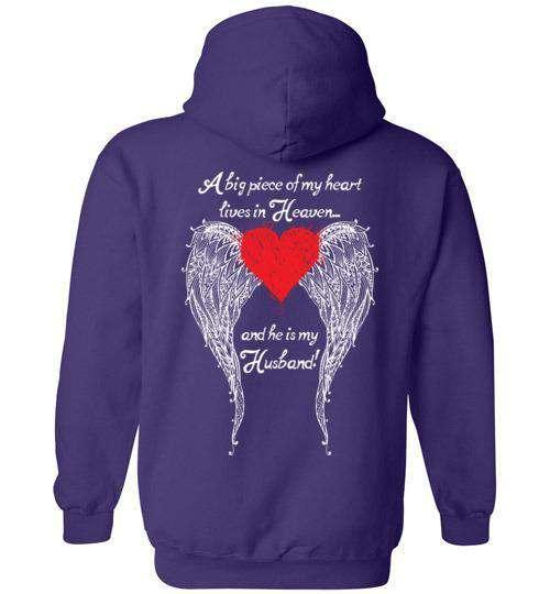 Husband - A Big Piece of my Heart Hoodie - Guardian Angel Collection