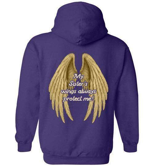 My Sister's Wings Always Protect Me Hoodie - Guardian Angel Collection