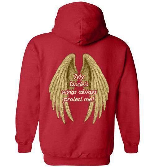 My Uncle's Wings Always Protect Me Hoodie - Guardian Angel Collection