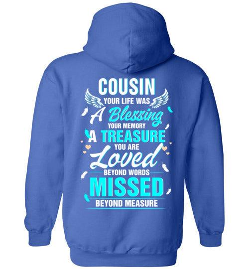 Cousin - Your Life Was A Blessing Hoodie - Guardian Angel Collection