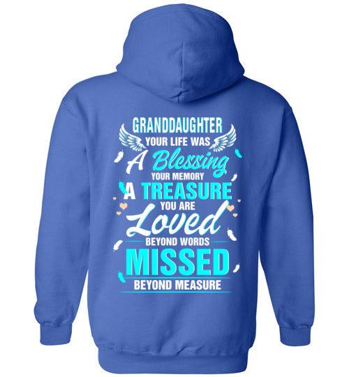 Granddaughter - Your Life Was A Blessing Hoodie - Guardian Angel Collection