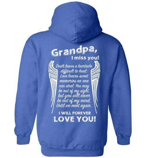 Grandpa I Miss You Hoodie - Guardian Angel Collection