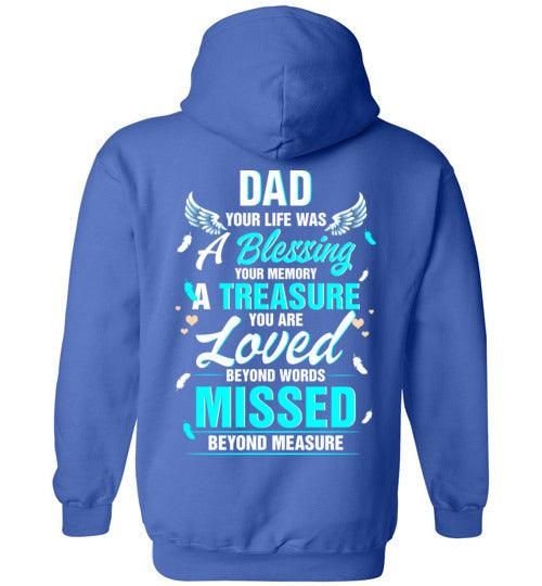 Dad - Your Life Was A Blessing Hoodie - Guardian Angel Collection