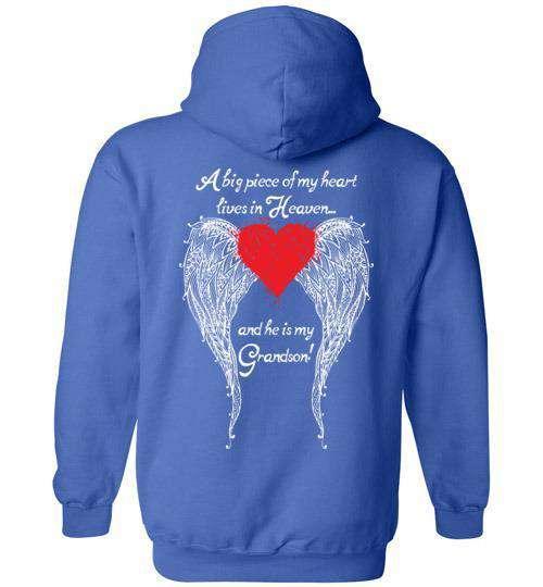 Grandson - A Big Piece of my Heart Hoodie - Guardian Angel Collection