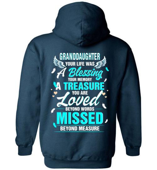 Granddaughter - Your Life Was A Blessing Hoodie - Guardian Angel Collection
