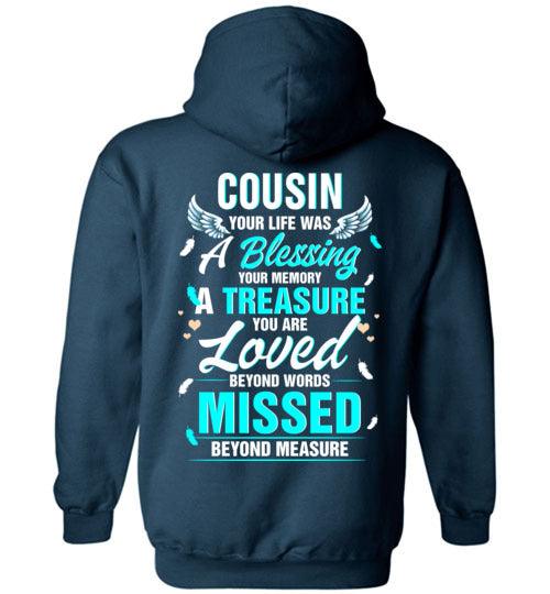 Cousin - Your Life Was A Blessing Hoodie - Guardian Angel Collection