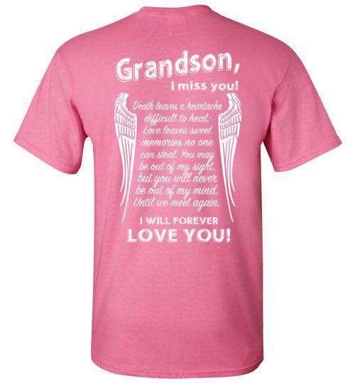 Grandson - I Miss You T-Shirt - Guardian Angel Collection