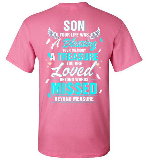 Son - Your Life Was A Blessing T-Shirt - Guardian Angel Collection