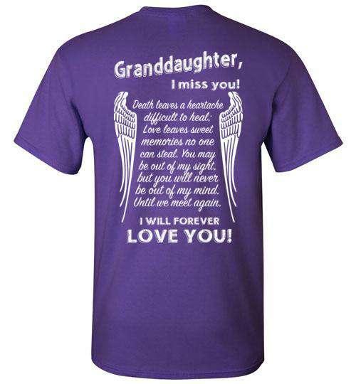 Granddaughter - I Miss You T-Shirt - Guardian Angel Collection