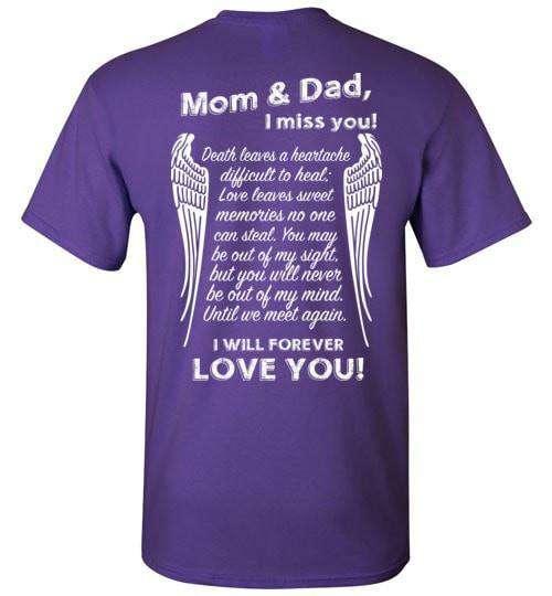 Mom & Dad I Miss You T-Shirt - Guardian Angel Collection